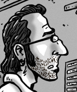 Portrait en dessin de Monsieur K.