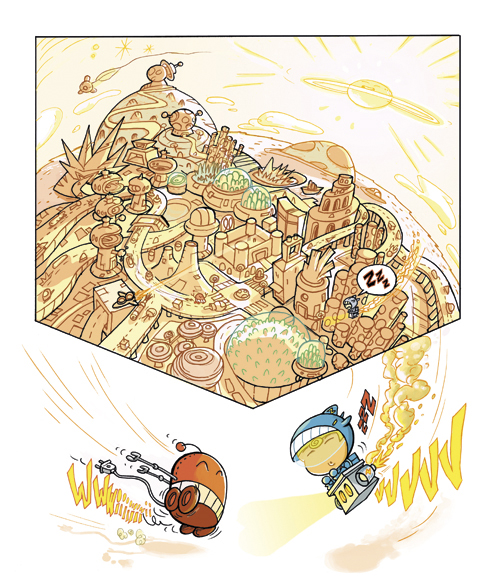 Planche extraite de la bande-dessinée Bulby Crunch par Tristoon