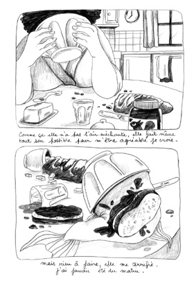 Extrait issue de la bande-dessinée Jour de Poisosn par Amandine Ciosi
